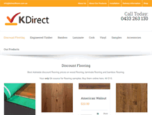 Tablet Screenshot of kdirectfloors.com.au